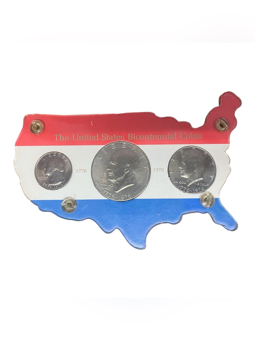 United States Bicentennial Clad Coins in Display